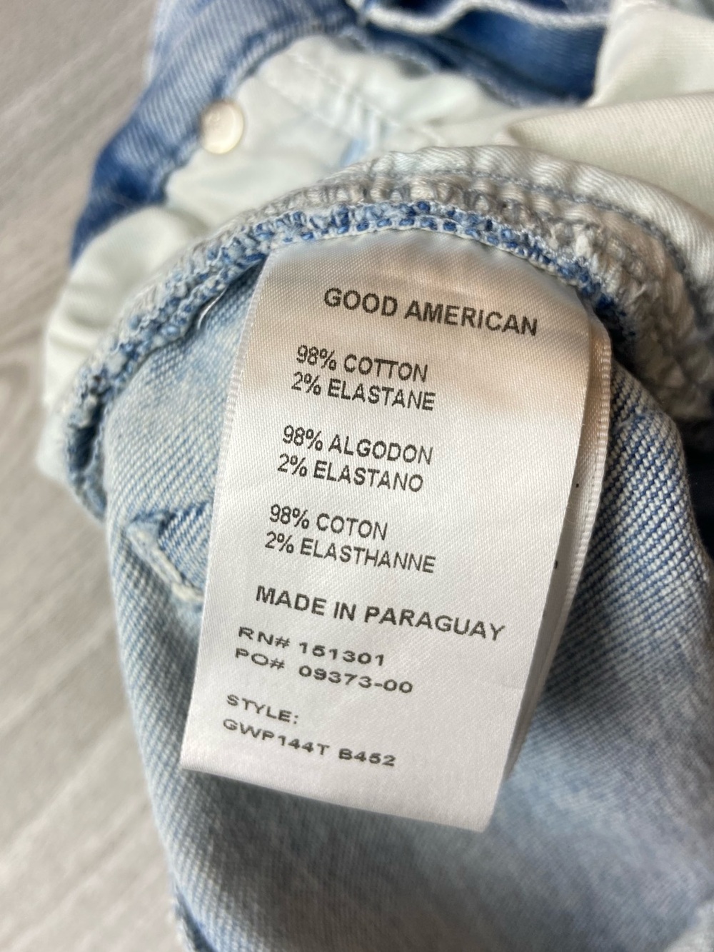 Good American Good Waist Soft Tech High Waist Palazzo Jeans Size 26 - Picture 13 of 15